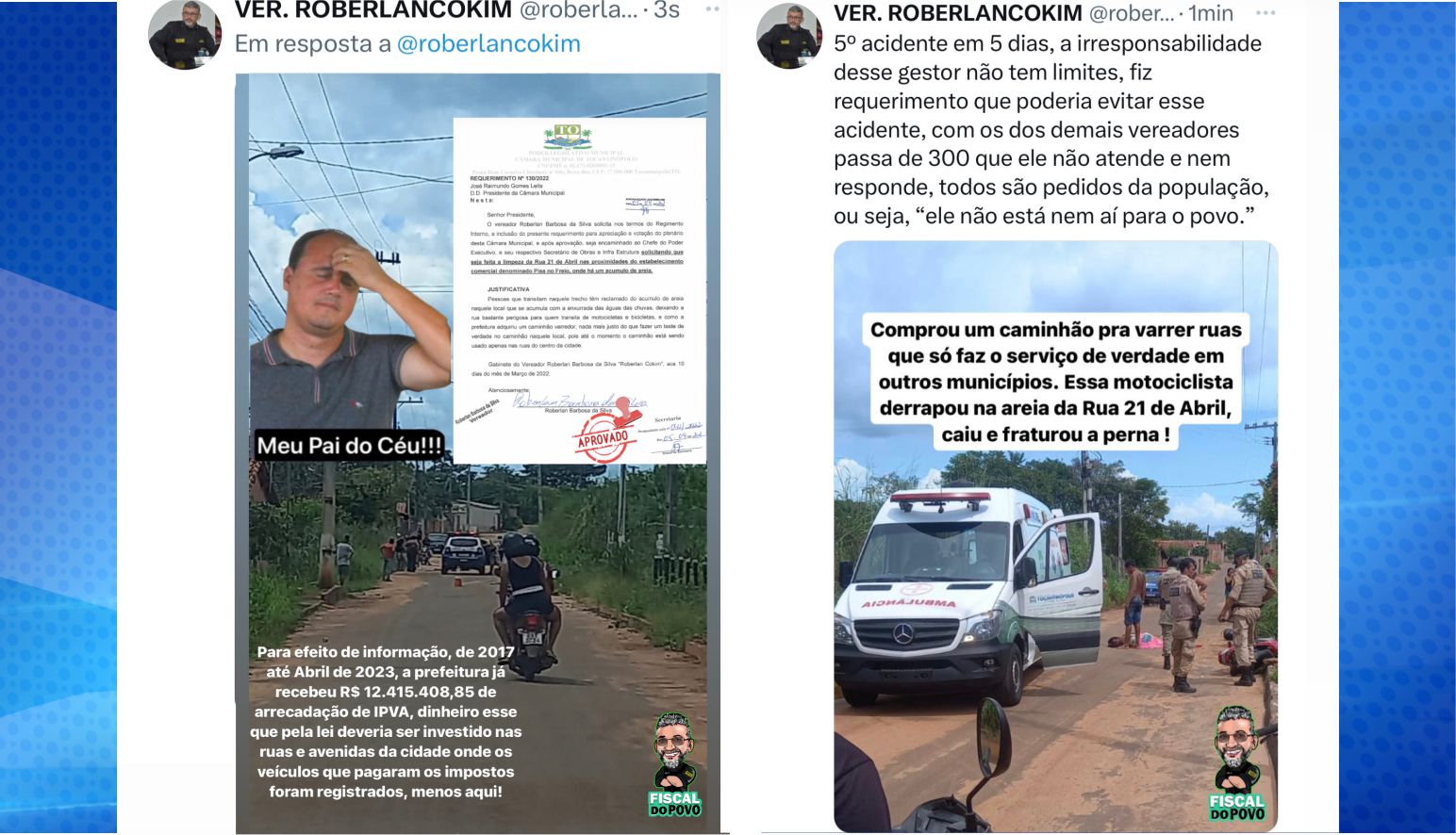 foto Reprodução Redes Sociais Roberlan Cokim